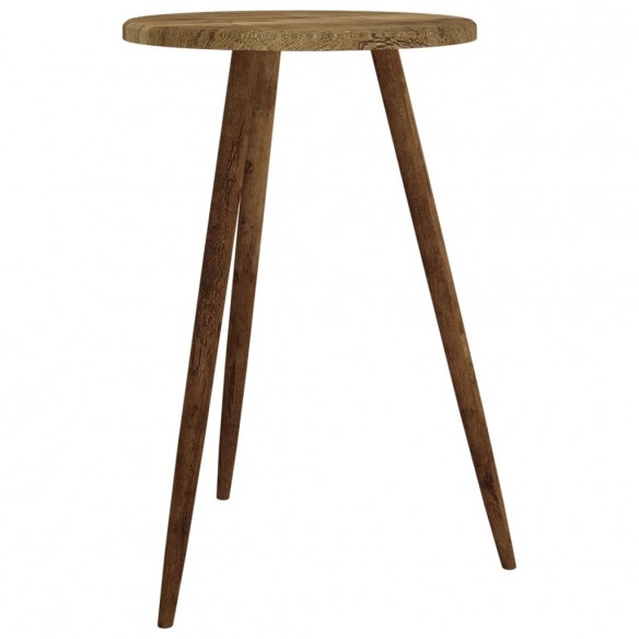 Table de bistro Marron foncé Ø50x76 cm MDF et fer