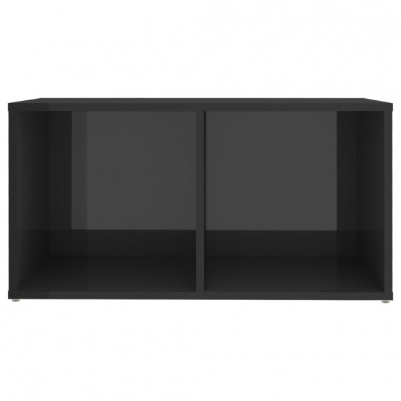 Meuble TV Gris brillant 72x35x36,5 cm Aggloméré