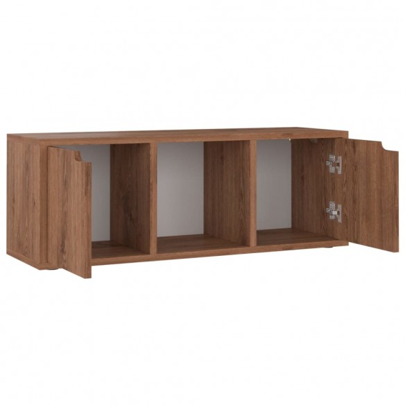 Meuble TV Chêne marron 88,5x27,5x30,5 cm Aggloméré