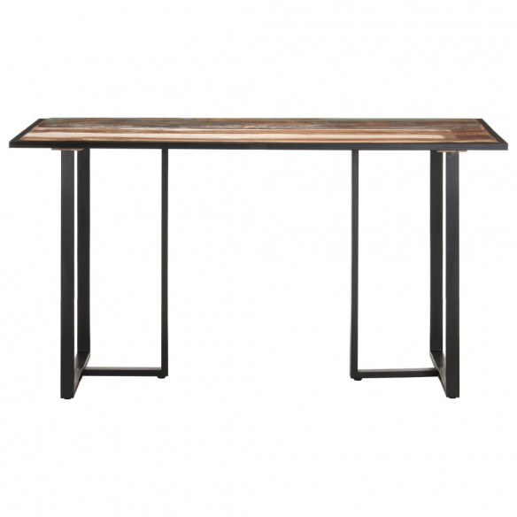 Table de salle à manger 140 cm Bois de récupération massif