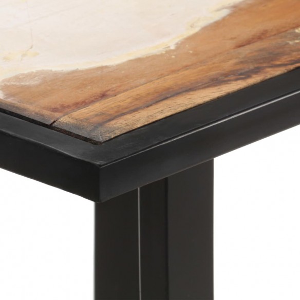 Table de salle à manger 140 cm Bois de récupération massif