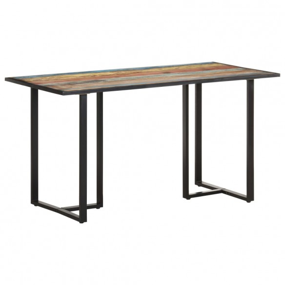 Table de salle à manger 140 cm Bois de récupération massif