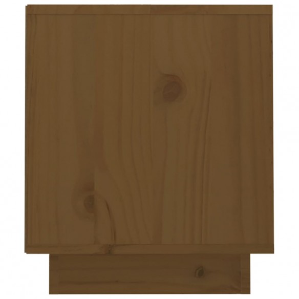 Meuble TV Marron miel 70x34x40 cm Bois de pin massif