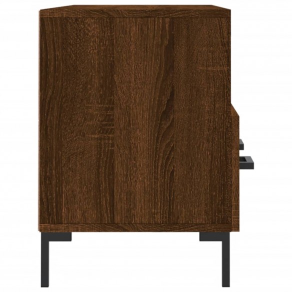 Meuble TV chêne marron 102x36x50 cm bois d'ingénierie