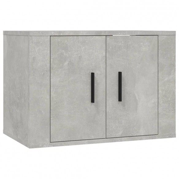 Meubles TV muraux 2 pcs gris béton 57x34,5x40 cm