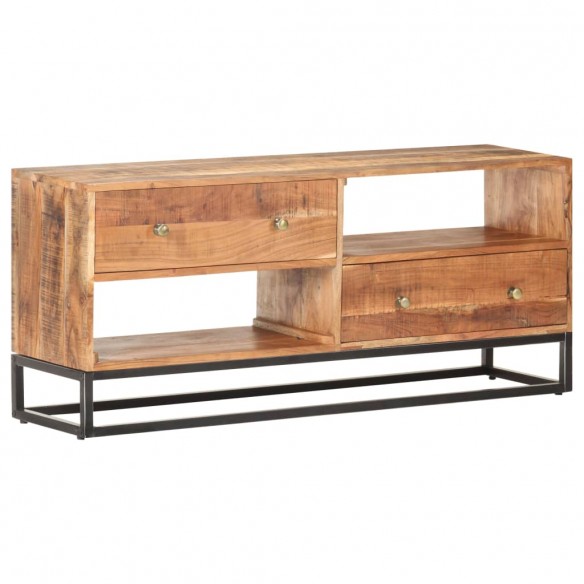 Meuble TV 120x30x50 cm Bois d'acacia brut