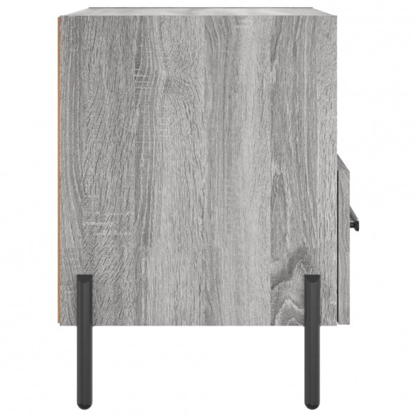 Tables de chevet 2 pcs sonoma gris 40x35x47,5 cm