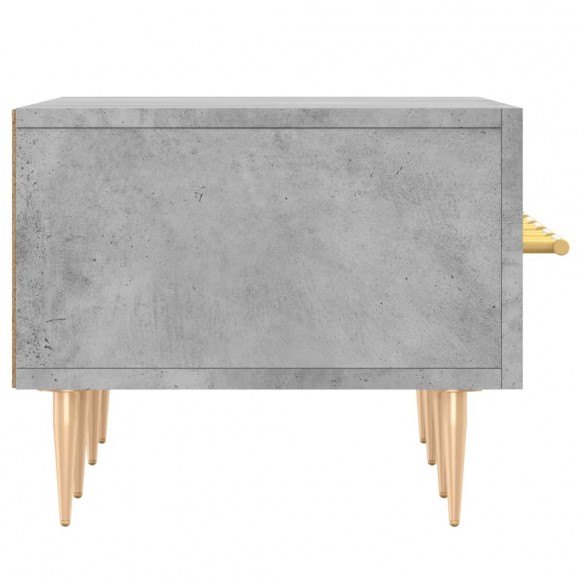 Meuble TV gris béton 150x36x30 cm bois d'ingénierie