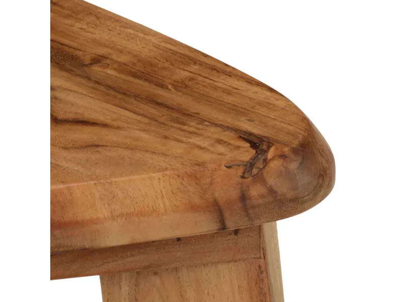 Tabourets de bar lot de 2 bois d'acacia massif