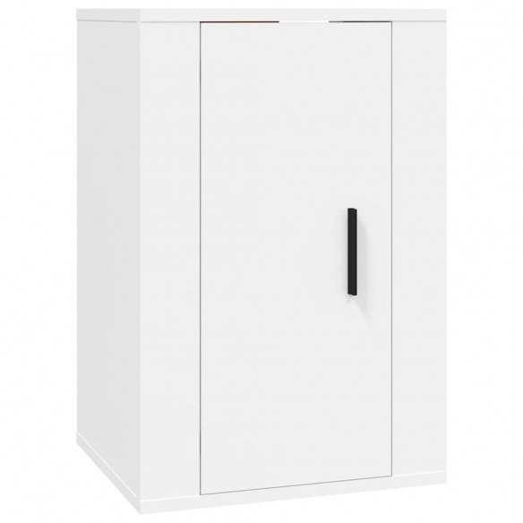 Ensemble de meubles TV 3 pcs Blanc Bois d'ingénierie