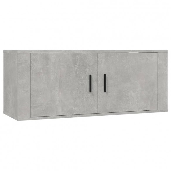 Meubles TV muraux 3 pcs gris béton 100x34,5x40 cm