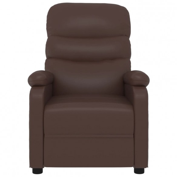 Fauteuil de massage électrique Marron Similicuir