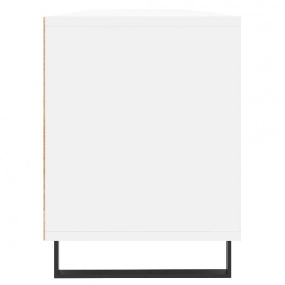 Meuble TV blanc 150x30x44,5 cm bois d'ingénierie