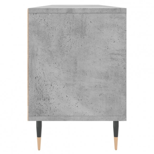 Meuble TV gris béton 150x30x44,5 cm bois d'ingénierie