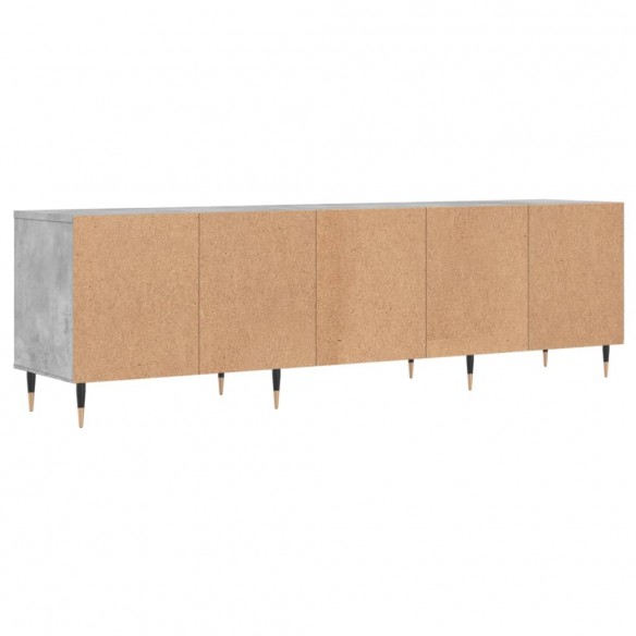 Meuble TV gris béton 150x30x44,5 cm bois d'ingénierie