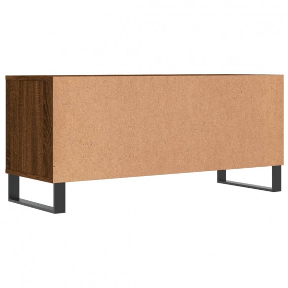 Meuble TV chêne marron 100x34,5x44,5 cm bois d'ingénierie