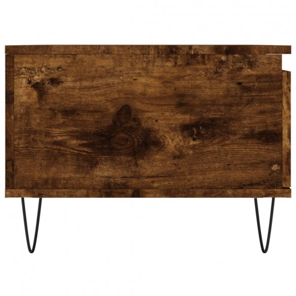 Table basse Chêne fumé 90x50x36,5 cm Bois d'ingénierie