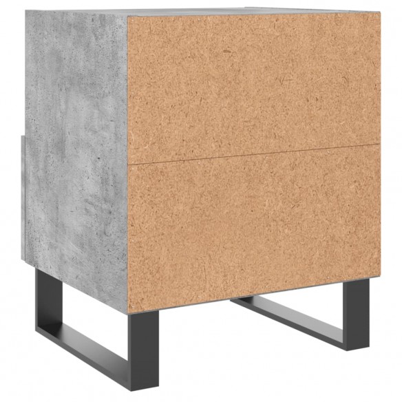 Table de chevet gris béton 40x35x47,5 cm bois d’ingénierie