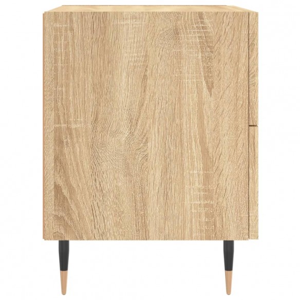 Table de chevet chêne sonoma 40x35x47,5 cm bois d’ingénierie