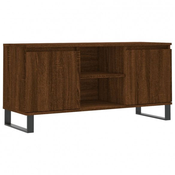 Meuble TV chêne marron 104x35x50 cm bois d'ingénierie