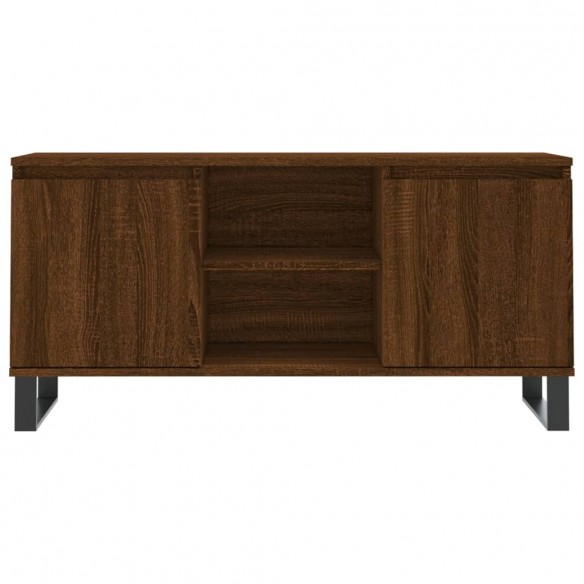 Meuble TV chêne marron 104x35x50 cm bois d'ingénierie