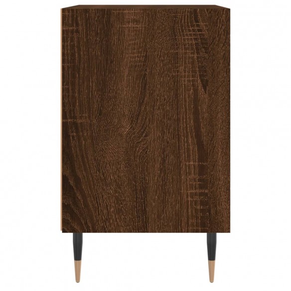 Table de chevet chêne marron 40x30x50 cm bois d'ingénierie