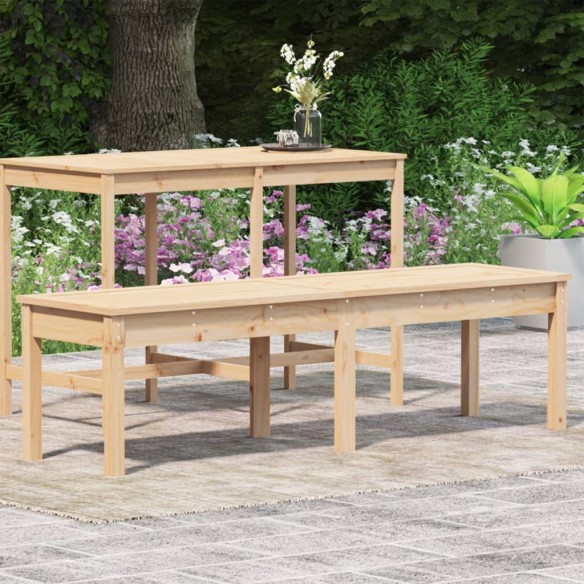 Banc de jardin à 2 places 159,5x44x45 cm bois massif de pin