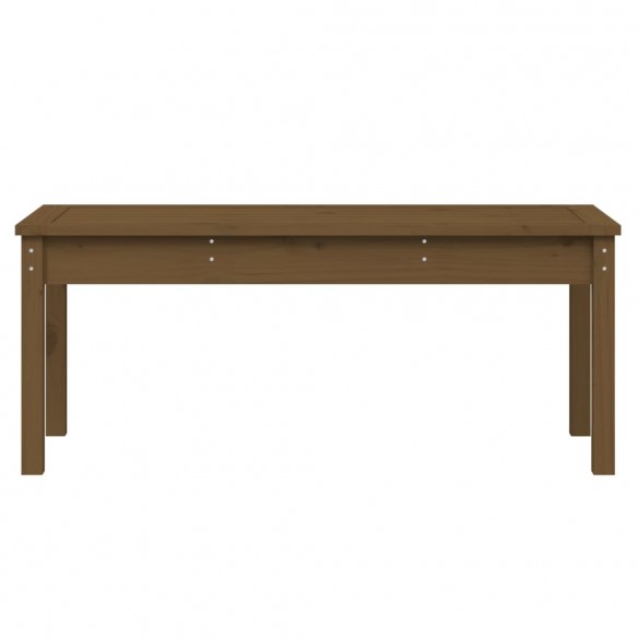 Banc de jardin marron miel 109x44x45 cm bois de pin massif