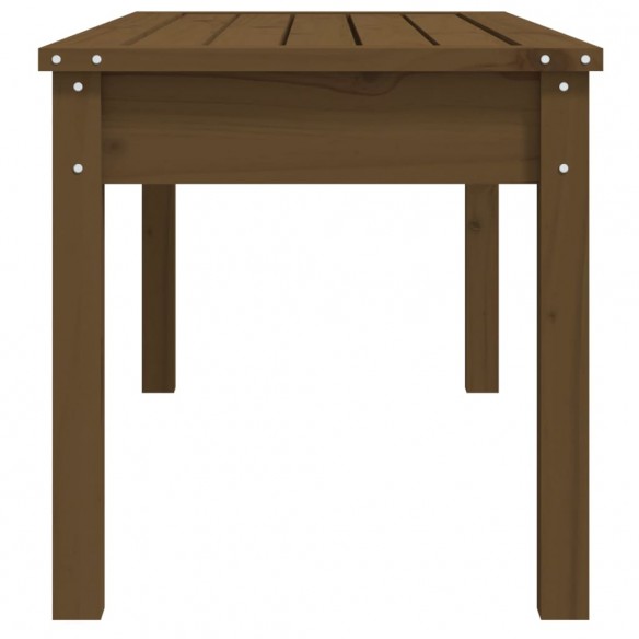 Banc de jardin marron miel 109x44x45 cm bois de pin massif