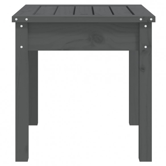 Banc de jardin gris 50x44x45 cm bois massif de pin