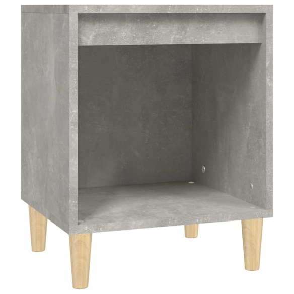 Tables de chevet 2 pcs Gris béton 40x35x50 cm