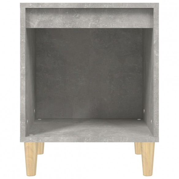 Tables de chevet 2 pcs Gris béton 40x35x50 cm