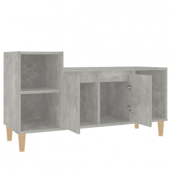 Meuble TV Gris béton 100x35x55 cm Bois d'ingénierie