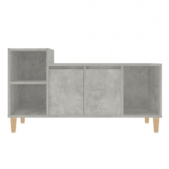 Meuble TV Gris béton 100x35x55 cm Bois d'ingénierie