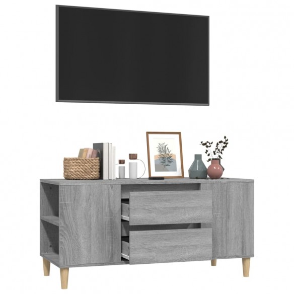 Meuble TV Sonoma gris 102x44,5x50 cm Bois d'ingénierie