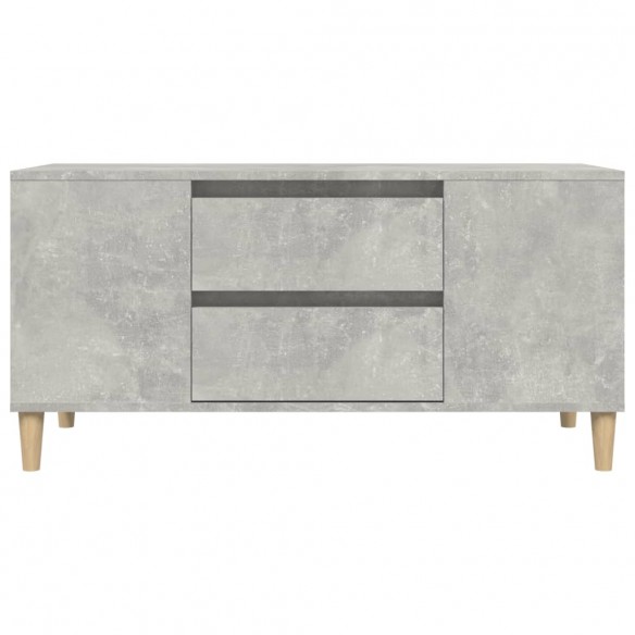 Meuble TV Gris béton 102x44,5x50 cm Bois d'ingénierie