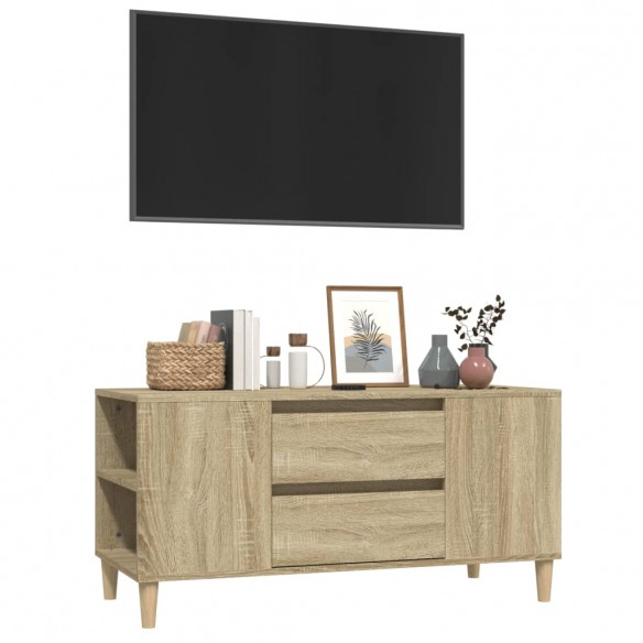 Meuble TV Chêne sonoma 102x44,5x50 cm Bois d'ingénierie