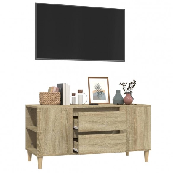 Meuble TV Chêne sonoma 102x44,5x50 cm Bois d'ingénierie