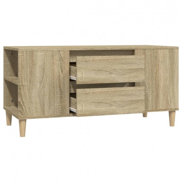 Meuble TV Chêne sonoma 102x44,5x50 cm Bois d'ingénierie