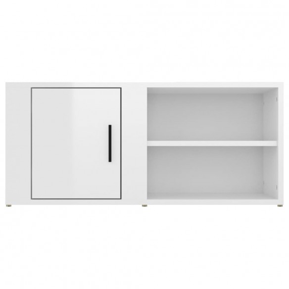 Meubles TV 2 pcs Blanc brillant 80x31,5x36 cm Bois d'ingénierie