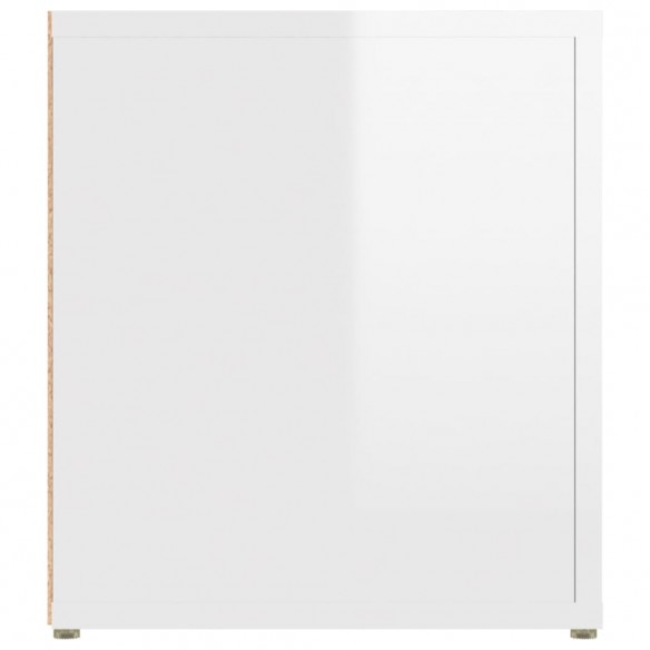 Meubles TV 2 pcs Blanc brillant 80x31,5x36 cm Bois d'ingénierie