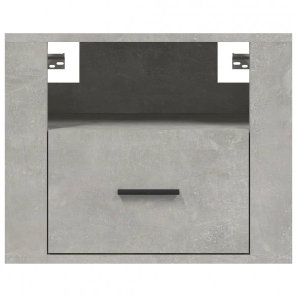 Tables de chevet murales 2 pcs Gris béton 50x36x40 cm