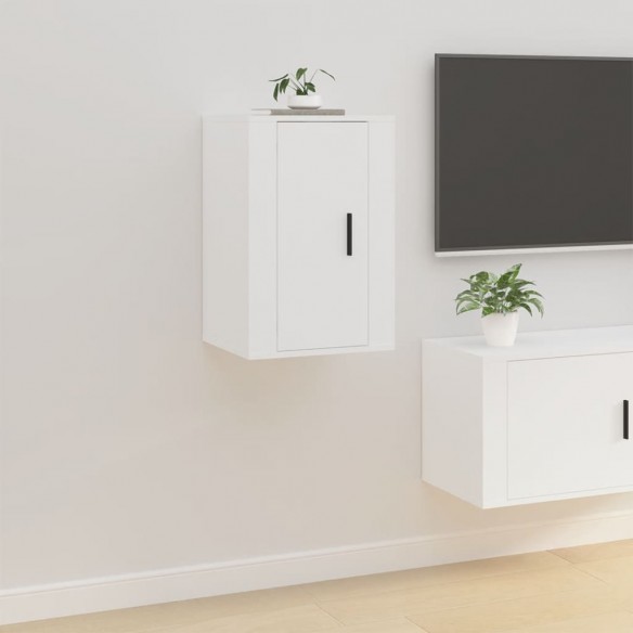 Meubles TV muraux 2 pcs Blanc 40x34,5x60 cm