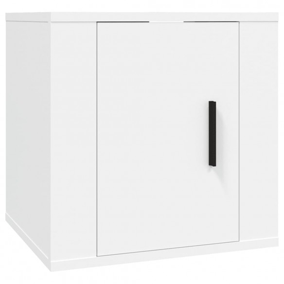 Meubles TV muraux 2 pcs Blanc 40x34,5x40 cm