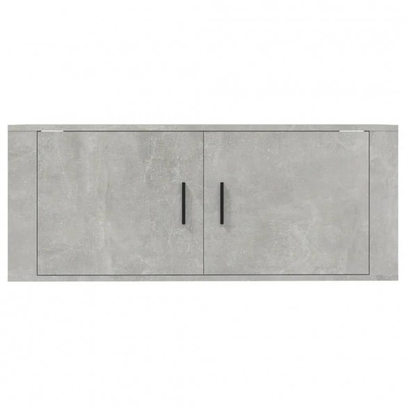 Meuble TV mural Gris béton 100x34,5x40 cm