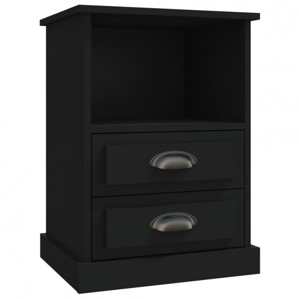 Tables de chevet 2 pcs noir 43x36x60 cm