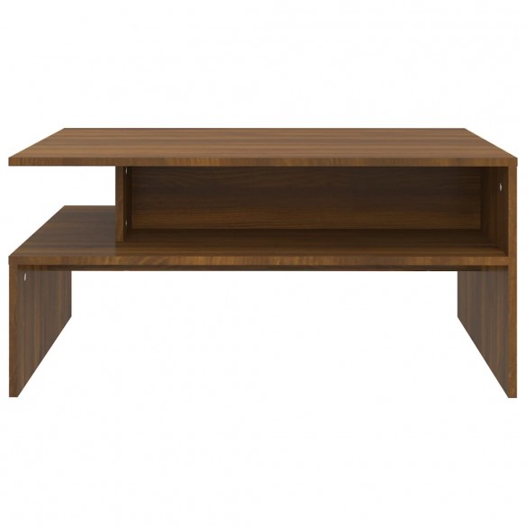 Table basse Chêne marron 90x60x42,5 cm Bois d'ingénierie