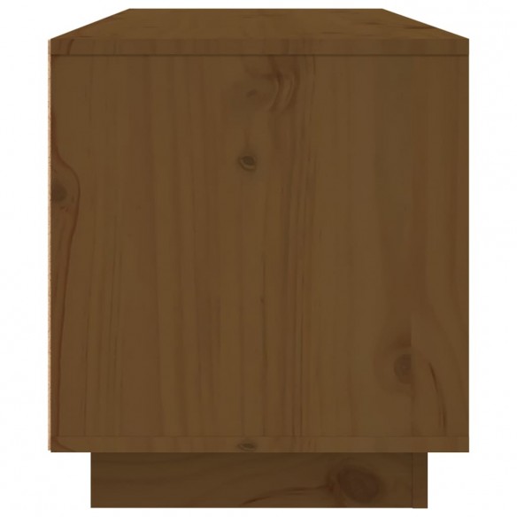 Meuble TV Marron miel 80x35x40,5 cm Bois de pin massif