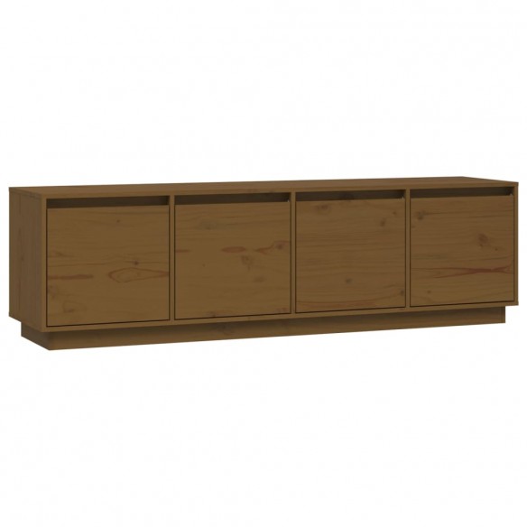 Meuble TV Marron miel 156x37x45 cm Bois de pin massif