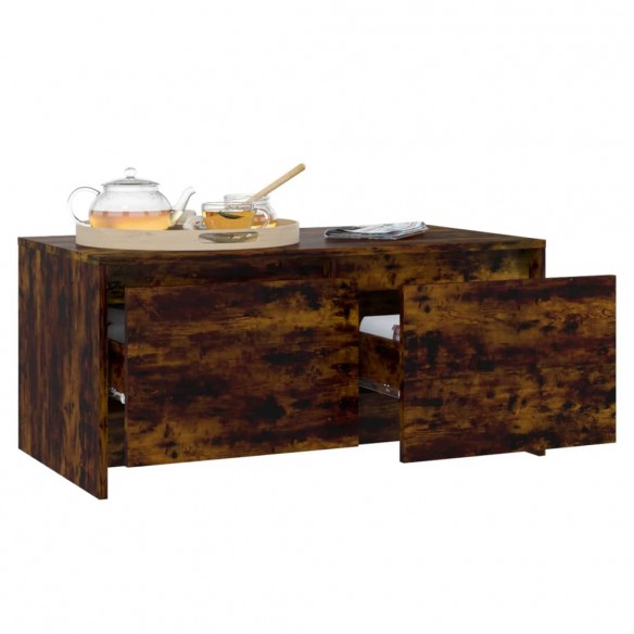 Table basse Chêne fumé 90x50x41,5 cm Aggloméré